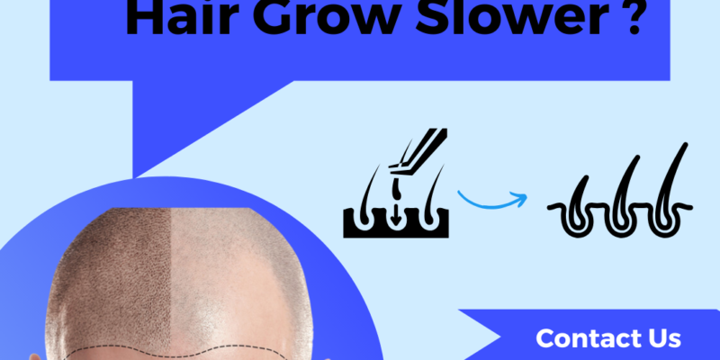 does transplanted hair grow slower